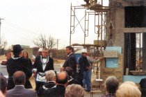 Bowman Library - cornerstone laying